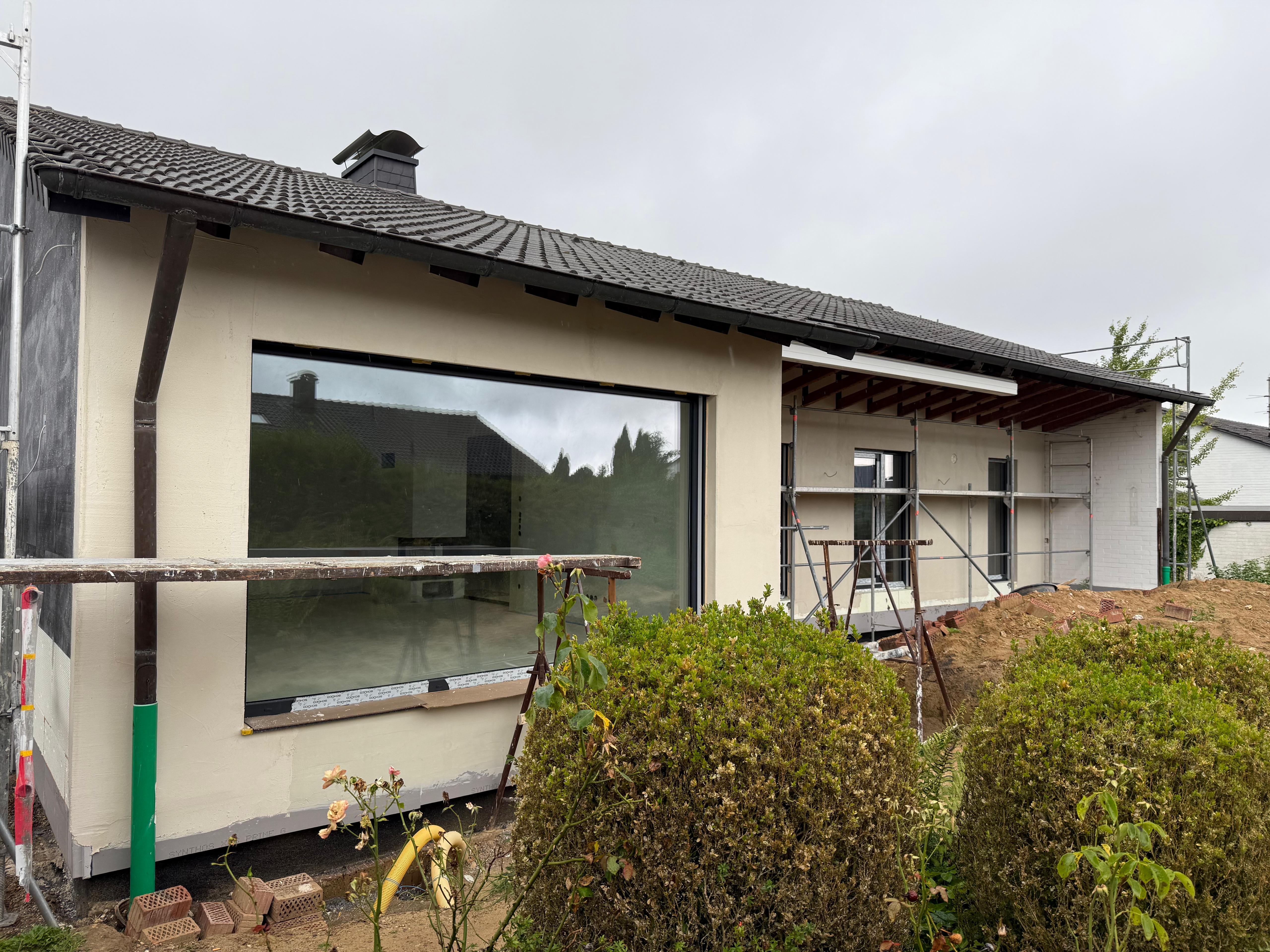 Verputzte WDVS-Fassade